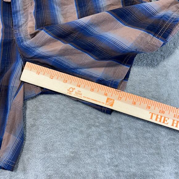 Pendleton Plaid Boxer Shorts Drawstring Waist Men's Size Medium Blue Brown - Picture 9 of 9